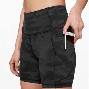 Lululemon Shorts Size 2 Fast And Free Short 8" Non-Reflective Heritage 365 Camo‎